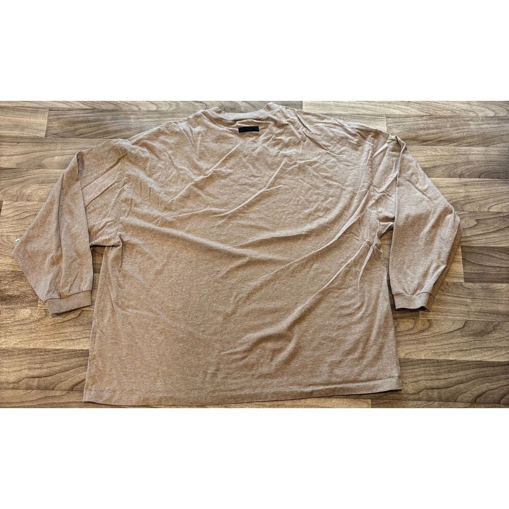 Fear of God Essentials Mens XXL Oatmeal Heather Long Sleeve Shirt FOG Cotton - Picture 6 of 12